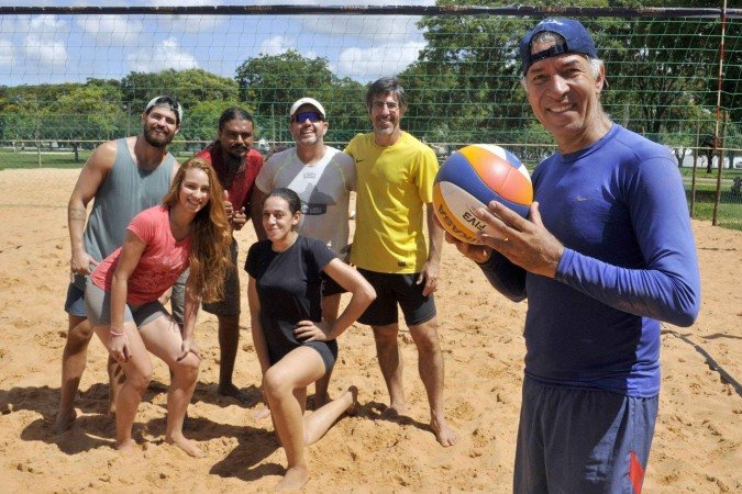  Cesário diz que a renovação vem por meio do esporte na companhia da filha, Rebeca Letícia, a quem apresentou o esporte