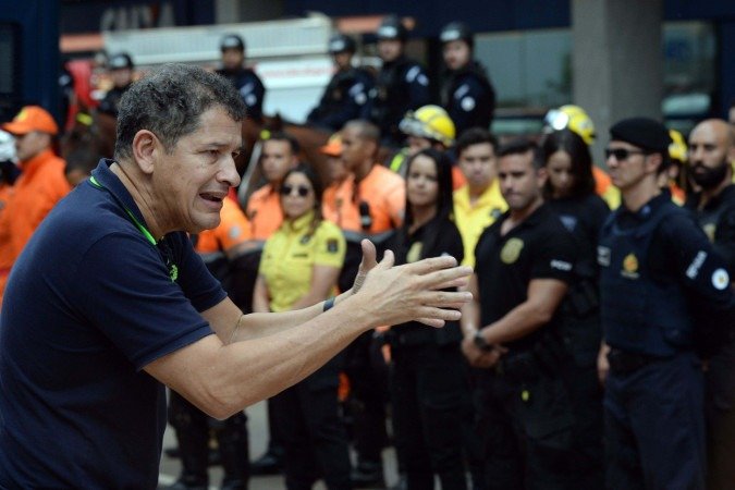  22/12/2025. Crédito: Minervino Júnior/CB/D.A Press. Brasil.  Brasilia - DF. Operação SCS integrado reforça segurança e marca o início da atuação no Setor Comercial Sul. Sandro Avelar secretário de segurança do DF