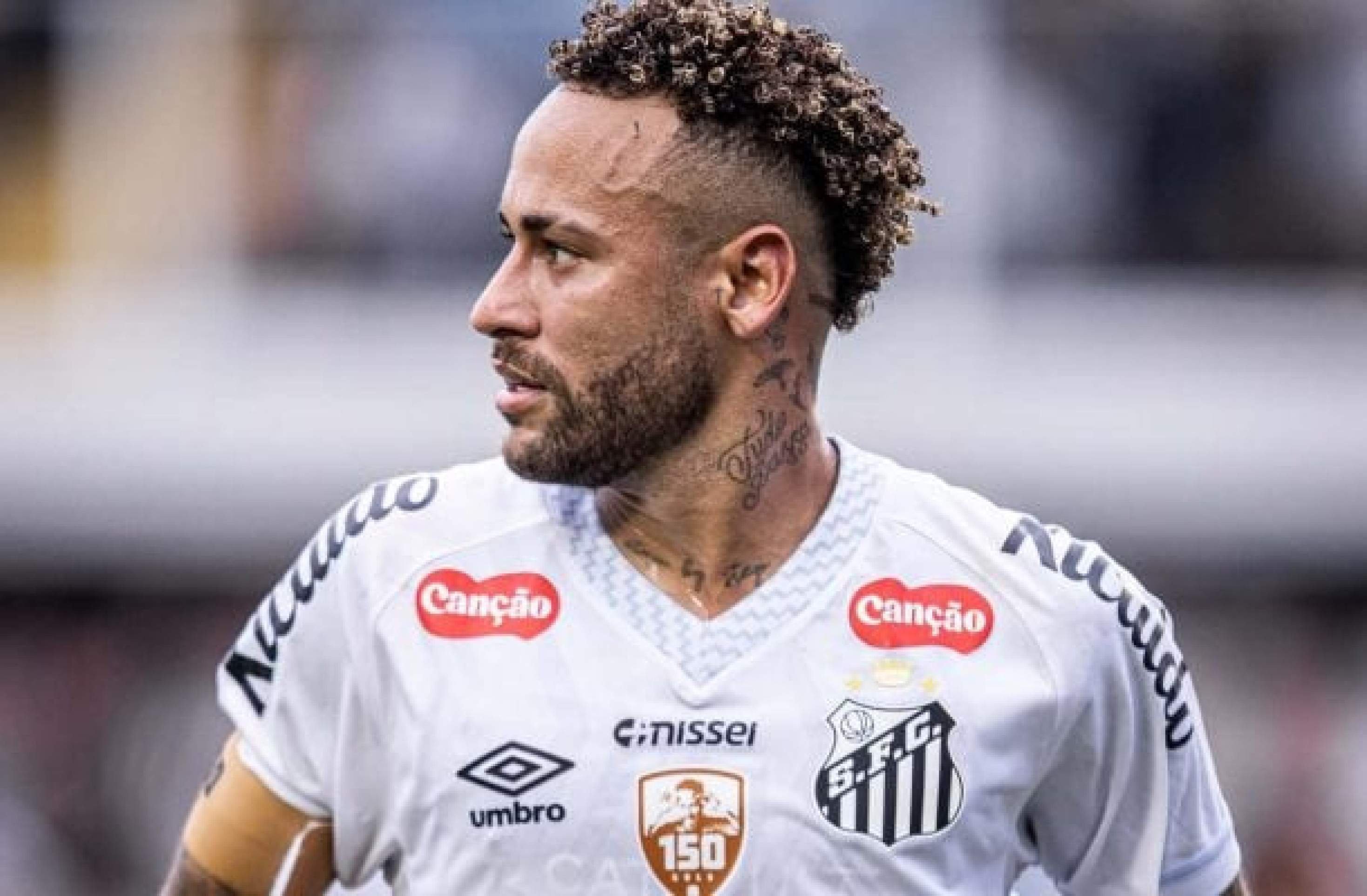 Neymar deve voltar a treinar em um mês -  (crédito: Foto: Raul Baretta/ Santos )