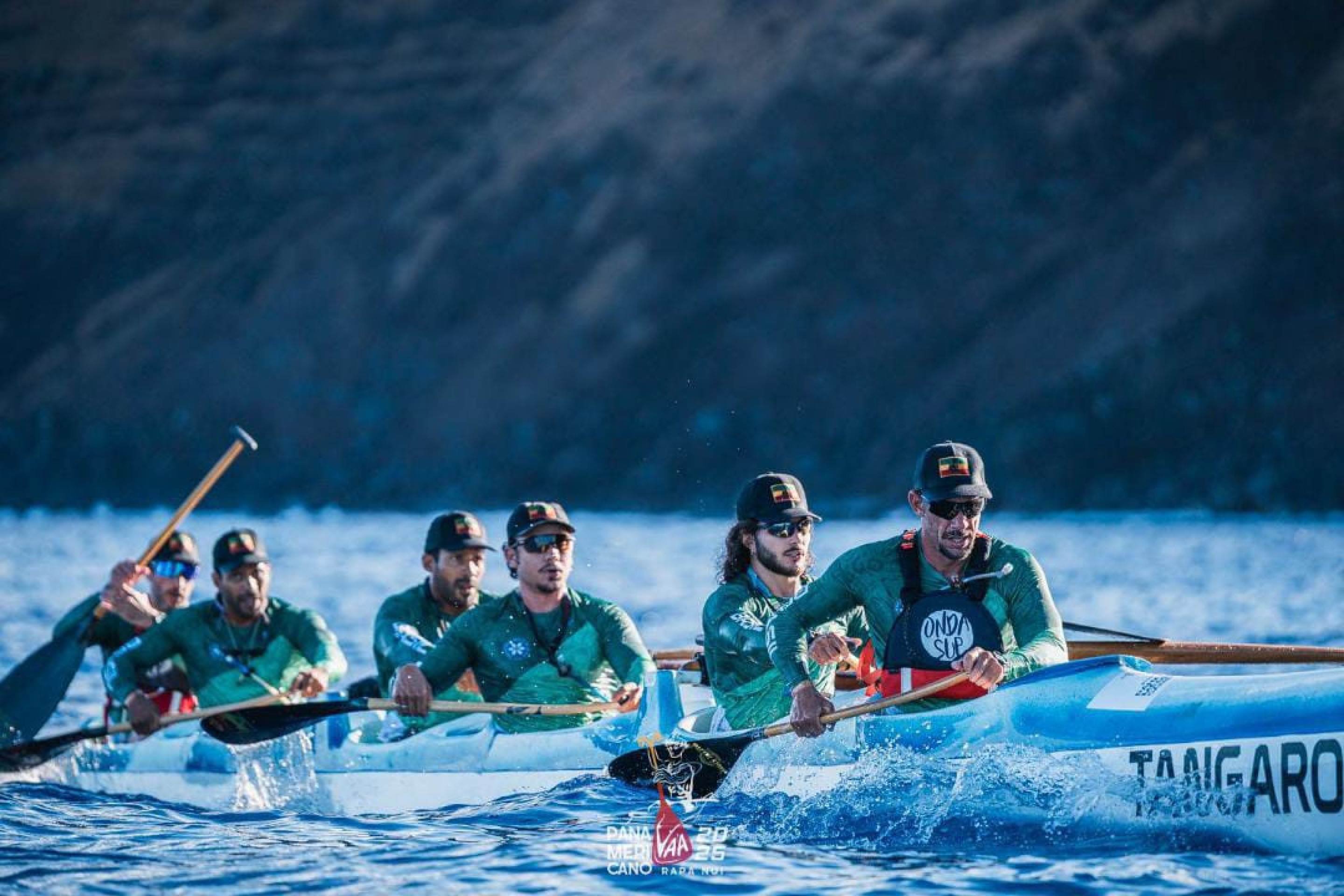  Equipe brasileira  vice-campe&atilde; no  Pan-Americano 2025  de Canoa Havaiana:   Felipe Terrana, Caio Uch&ocirc;a, Matheus  Vieira e Thiago  Vieira