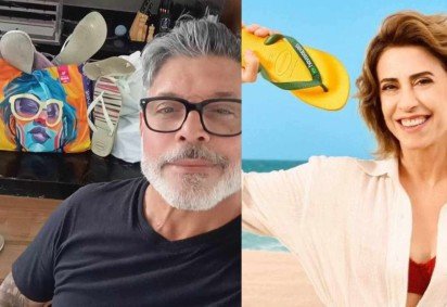 Alexandre Frota recolhe Havaianas descartadas por bolsonaristas e faz boa ação -  (crédito: Reprodução/Divulgação) -Alexandre Frota recolhe Havaianas descartadas por bolsonaristas e faz boa ação -  (crédito: Reprodução/Divulgação)