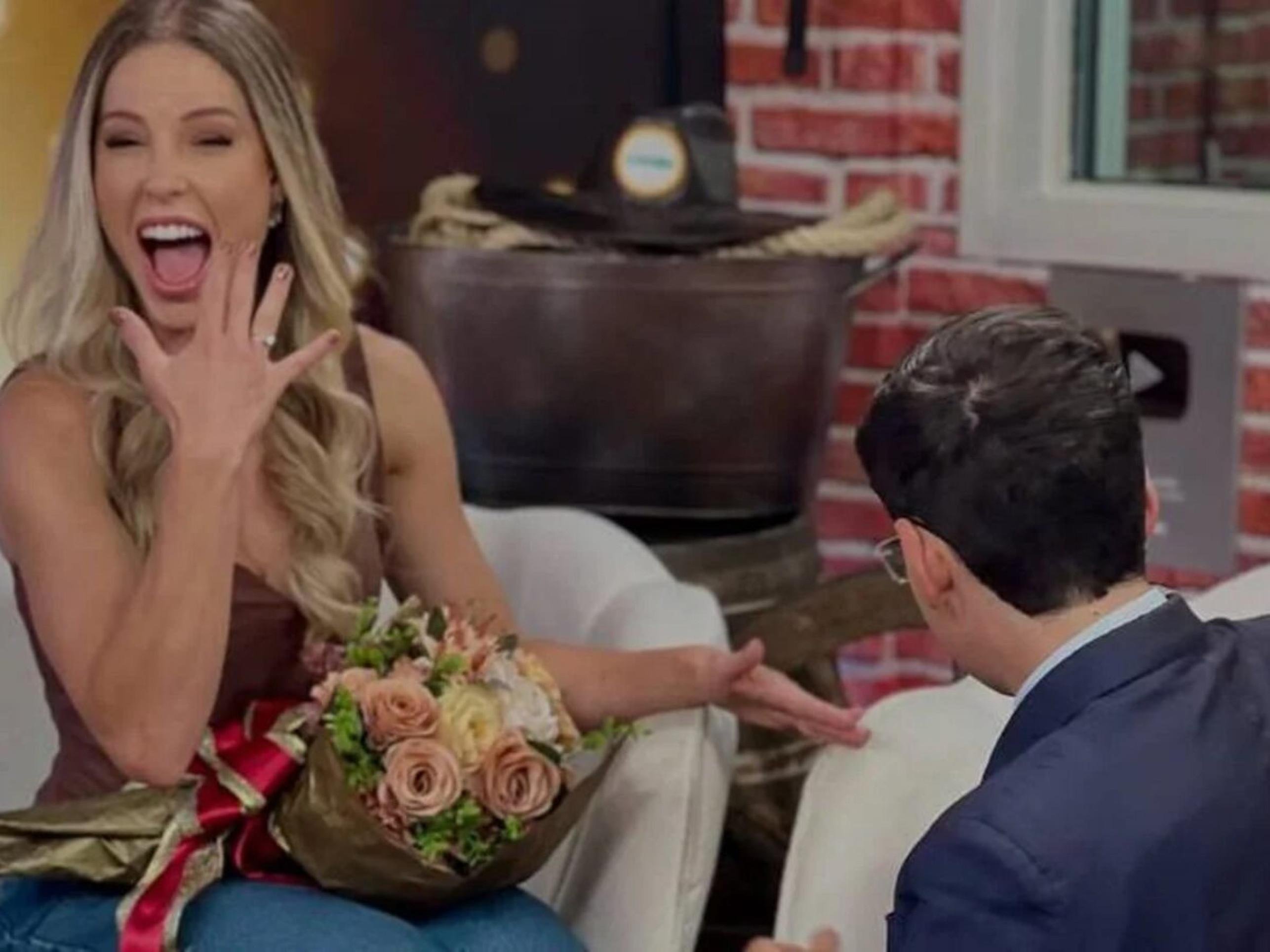 Apaixonado, Dudu Camargo pede Saory em namoro ao vivo -  (crédito: Observatorio dos Famosos)