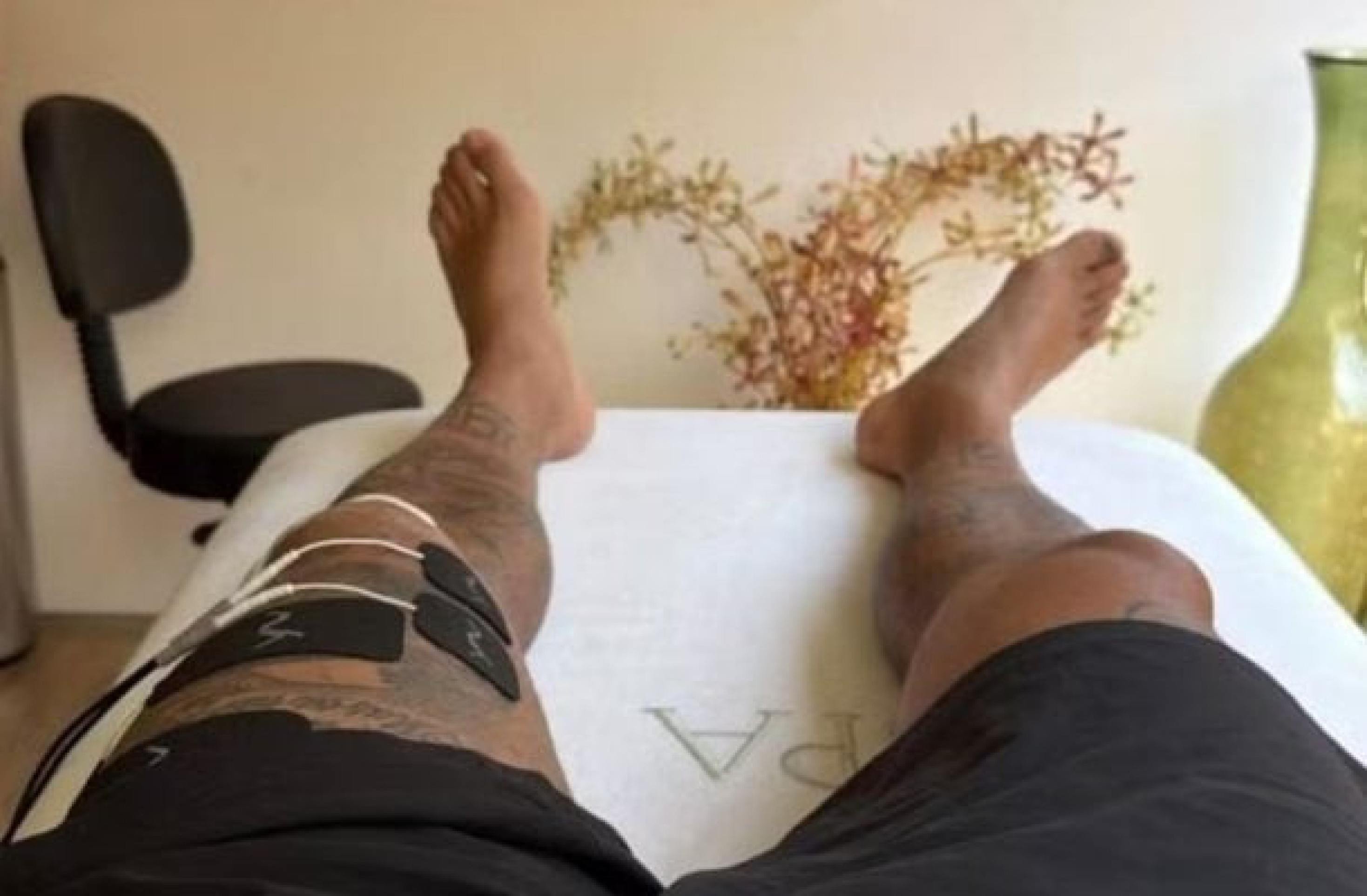 Neymar iniciou o tratamento de fisioterapia após passar por cirurgia no joelho esquerdo -  (crédito: Foto: Reprodução / Instagram) -Neymar iniciou o tratamento de fisioterapia após passar por cirurgia no joelho esquerdo -  (crédito: Foto: Reprodução / Instagram)