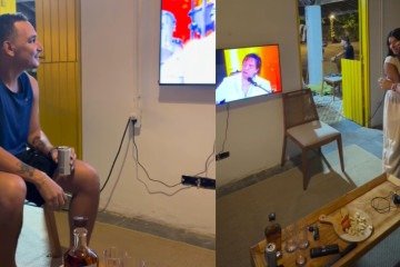 Ary Mirelle cai no choro ao ver João Gomes na TV com Roberto Carlos -  (crédito: Reprodução/Instagram)