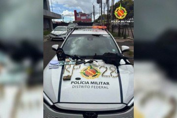 O homem foi encaminhado à 15ª Delegacia de Polícia (Ceilândia Centro) -  (crédito: Divulgação/PMDF)