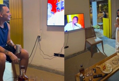 Ary Mirelle cai no choro ao ver João Gomes na TV com Roberto Carlos -  (crédito: Reprodução/Instagram) -Ary Mirelle cai no choro ao ver João Gomes na TV com Roberto Carlos -  (crédito: Reprodução/Instagram)