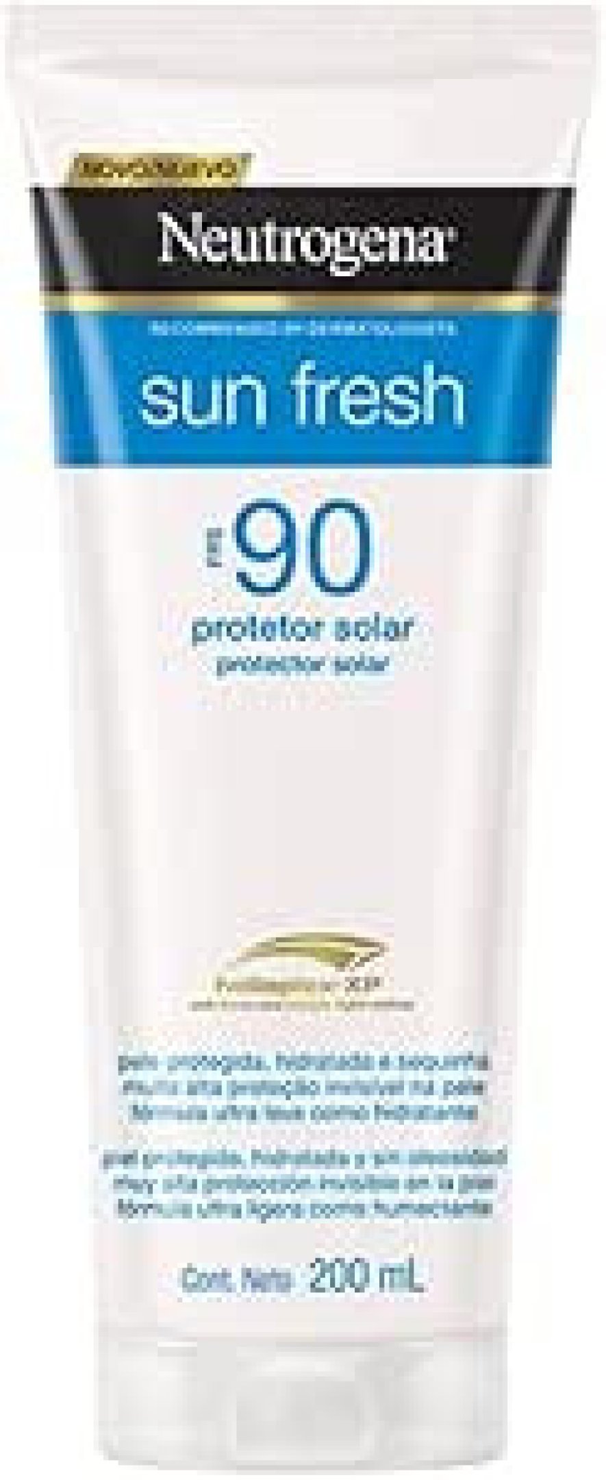 Neutrogena Sun Fresh Protetor Solar Corporal FPS 90, 200ml (R$ 84,16)