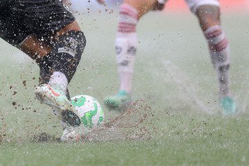 Lance da partida entre Botafogo e Flamengo, pela Supercopa do Brasil 2025, em Bel&eacute;m (PA)     -  (crédito: Vitor Silva/Botafogo)