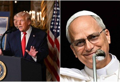 Donald Trump tomou posse para o seu segundo mandato. Leão XIV é o novo papa -  (crédito: ANDREW CABALLERO-REYNOLDS / AFP e Tiziana FABI/POOL/AFP) -Donald Trump tomou posse para o seu segundo mandato. Leão XIV é o novo papa -  (crédito: ANDREW CABALLERO-REYNOLDS / AFP e Tiziana FABI/POOL/AFP)