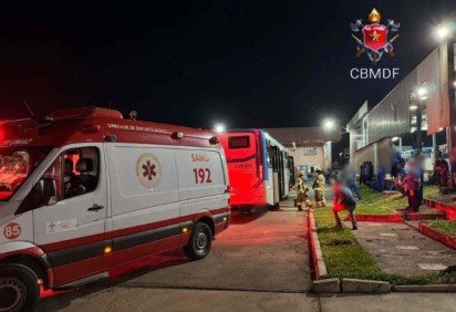 &Ocirc;nibus de transporte urbano atropela pedestre no Recanto das Emas