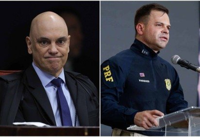 Moraes determina prisão preventiva de ex-PRF após tentativa de fuga -  (crédito: Fabio Rodrigues-Pozzebom/ Agência Brasil e Carolina Antunes/PR)