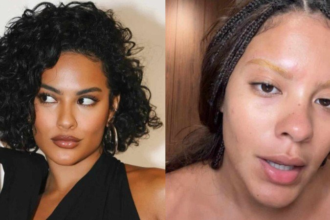 Bella Campos descolore sobrancelhas e resultado surpreende pÃºblico -  (crédito: ReproduÃ§Ã£o/Instagram)