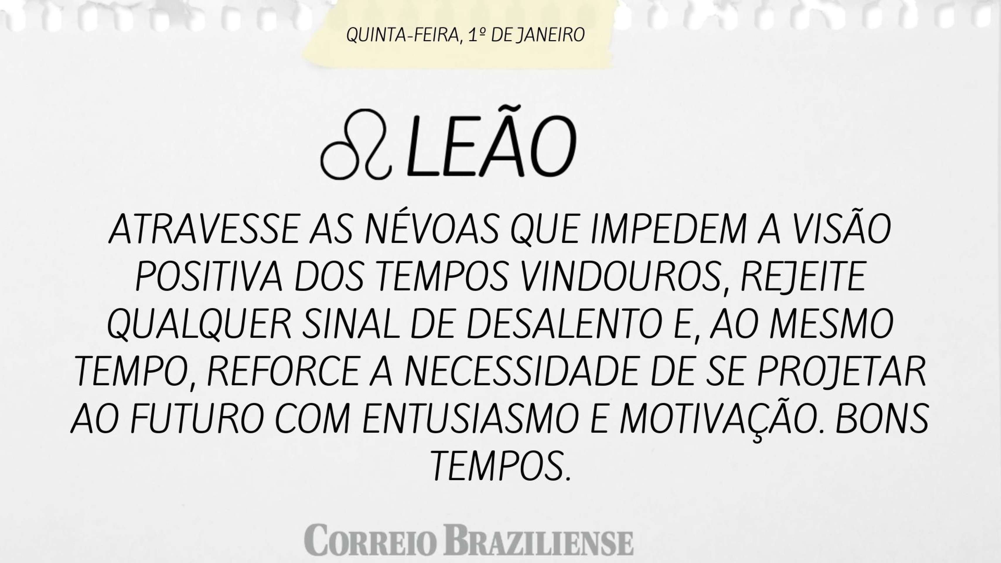 Hor&oacute;spoco desta quinta (1&ordm;/12)