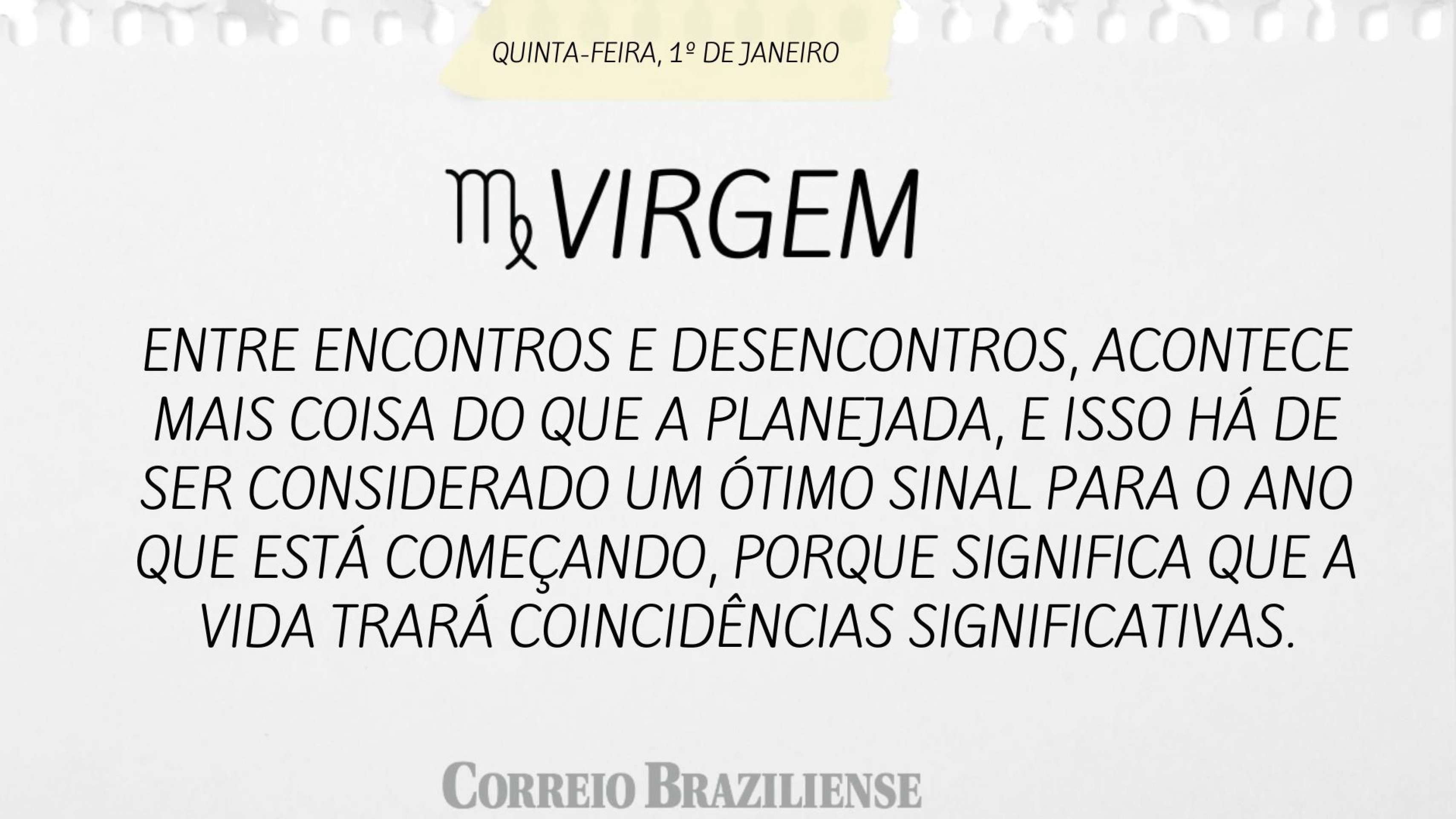 Hor&oacute;spoco desta quinta (1&ordm;/12)