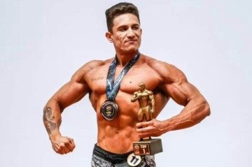 O fisiculturista Kevin Notário Nunes, ex-campeão estadual da modalidade, morreu na manhã de sexta-feira (26/12), aos 28 anos -  (crédito: Reprodução/Instagram/@marcelino_nunes)