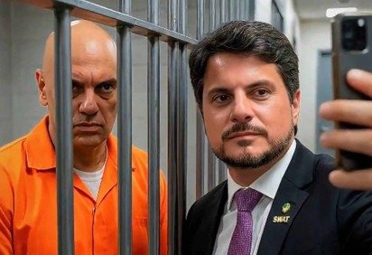 Marcos do Val faz vídeo de IA com Moraes, Lula e ministros presos -  (crédito: Reprodução/X/@@marcosdoval) -Marcos do Val faz vídeo de IA com Moraes, Lula e ministros presos -  (crédito: Reprodução/X/@@marcosdoval)