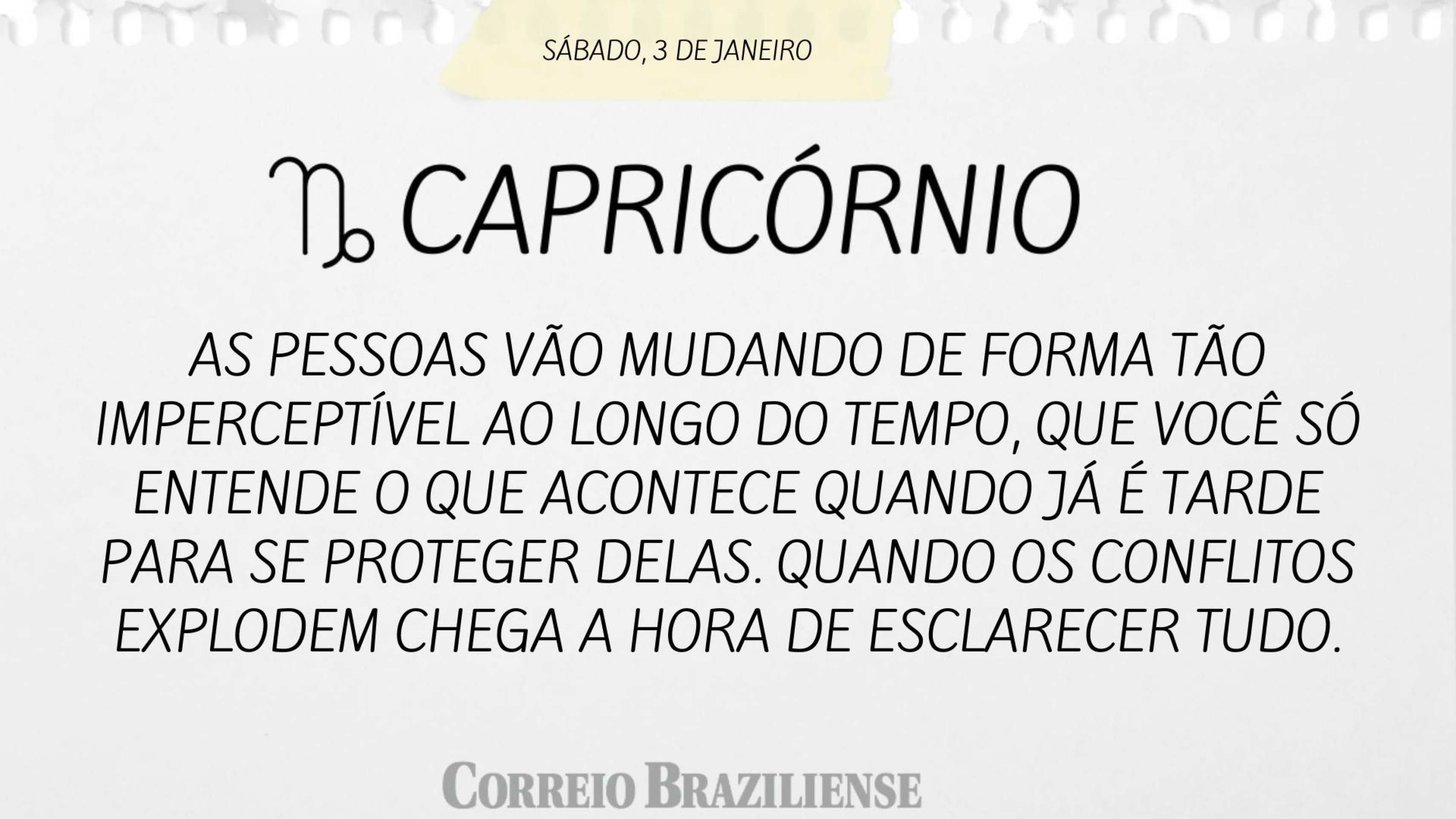 Hor&oacute;scopo deste s&aacute;bado (3/1)