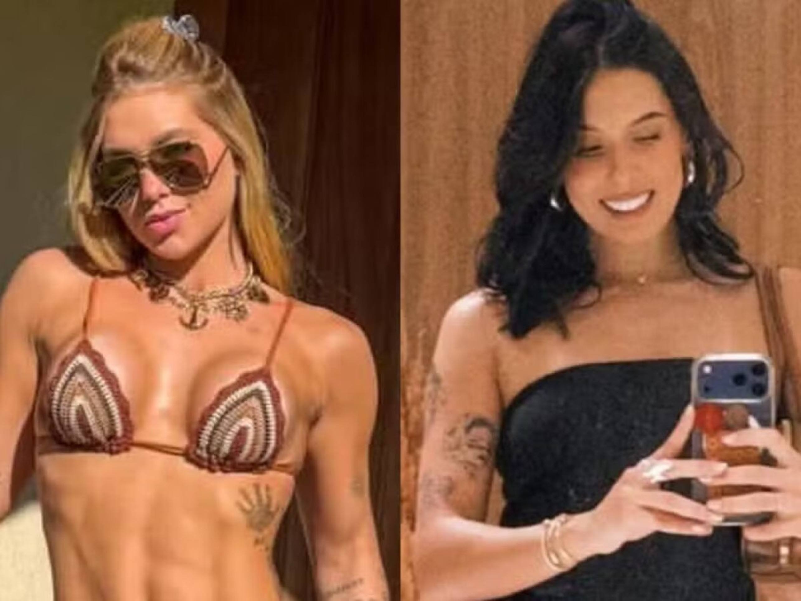 A calça em questão é um jeans de grife, com lavagem escura, modelagem flare ajustada, cintura baixa e acabamento desfiado -  (crédito: Reprodu&ccedil;&atilde;o/Instagram)