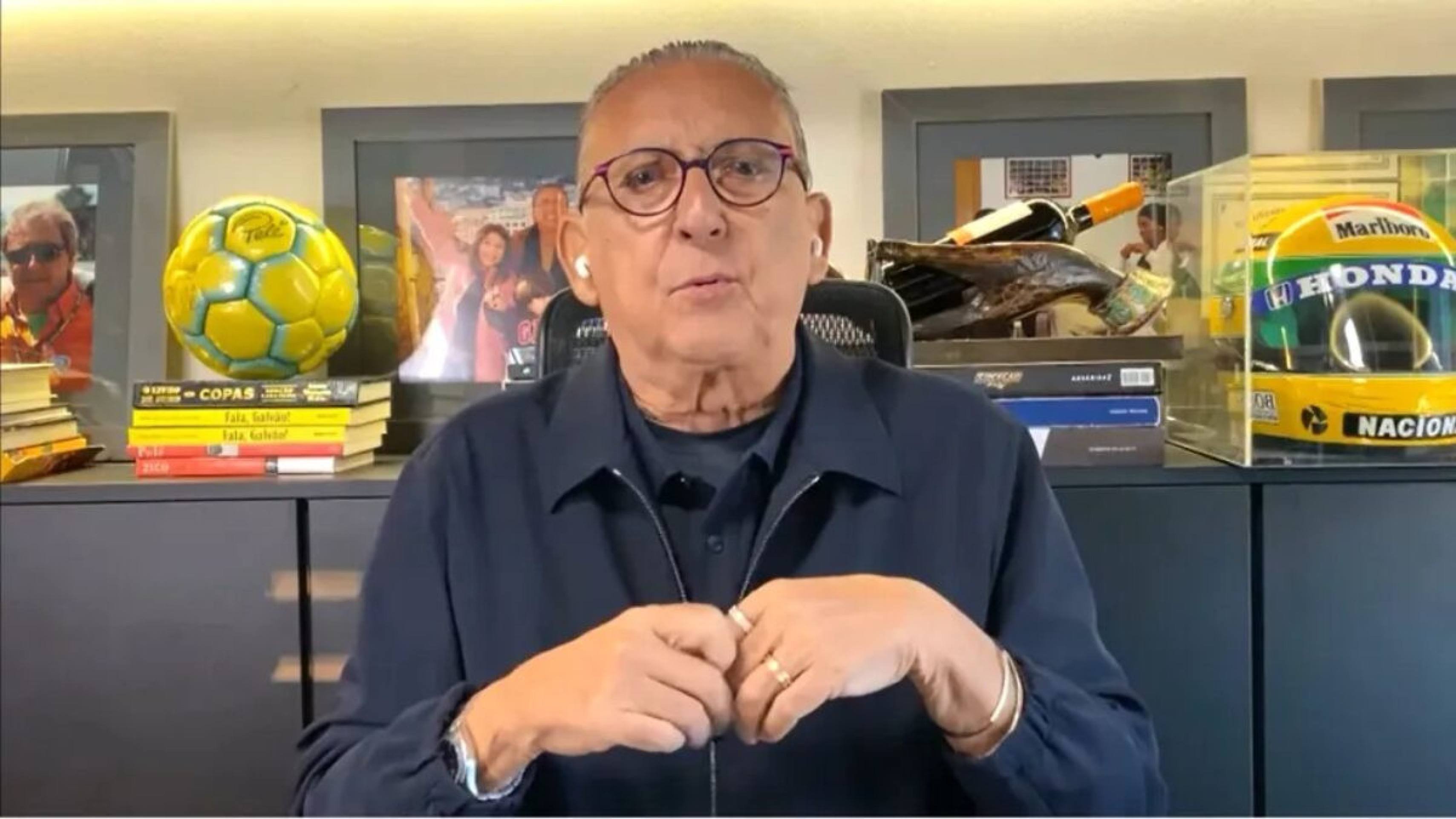 Saiba detalhes do quadro de saúde de Galvão Bueno após internação -  (crédito: Observatorio dos Famosos)