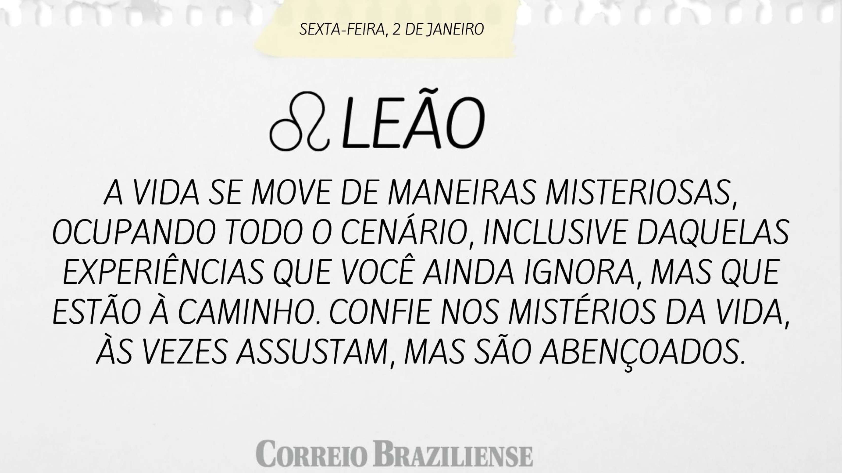 Hor&oacute;spoco desta sexta (2/1)