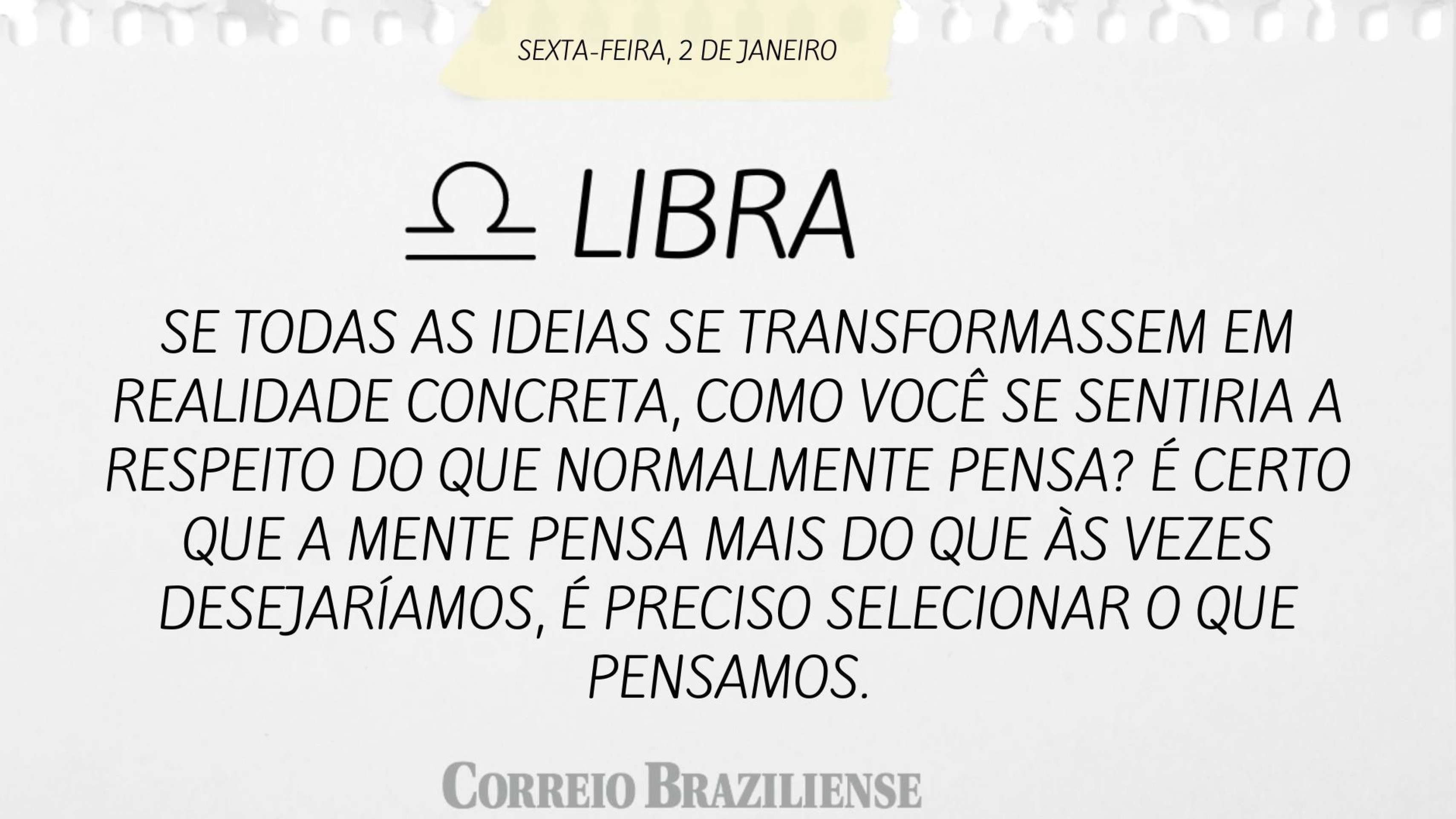 Hor&oacute;spoco desta sexta (2/1)