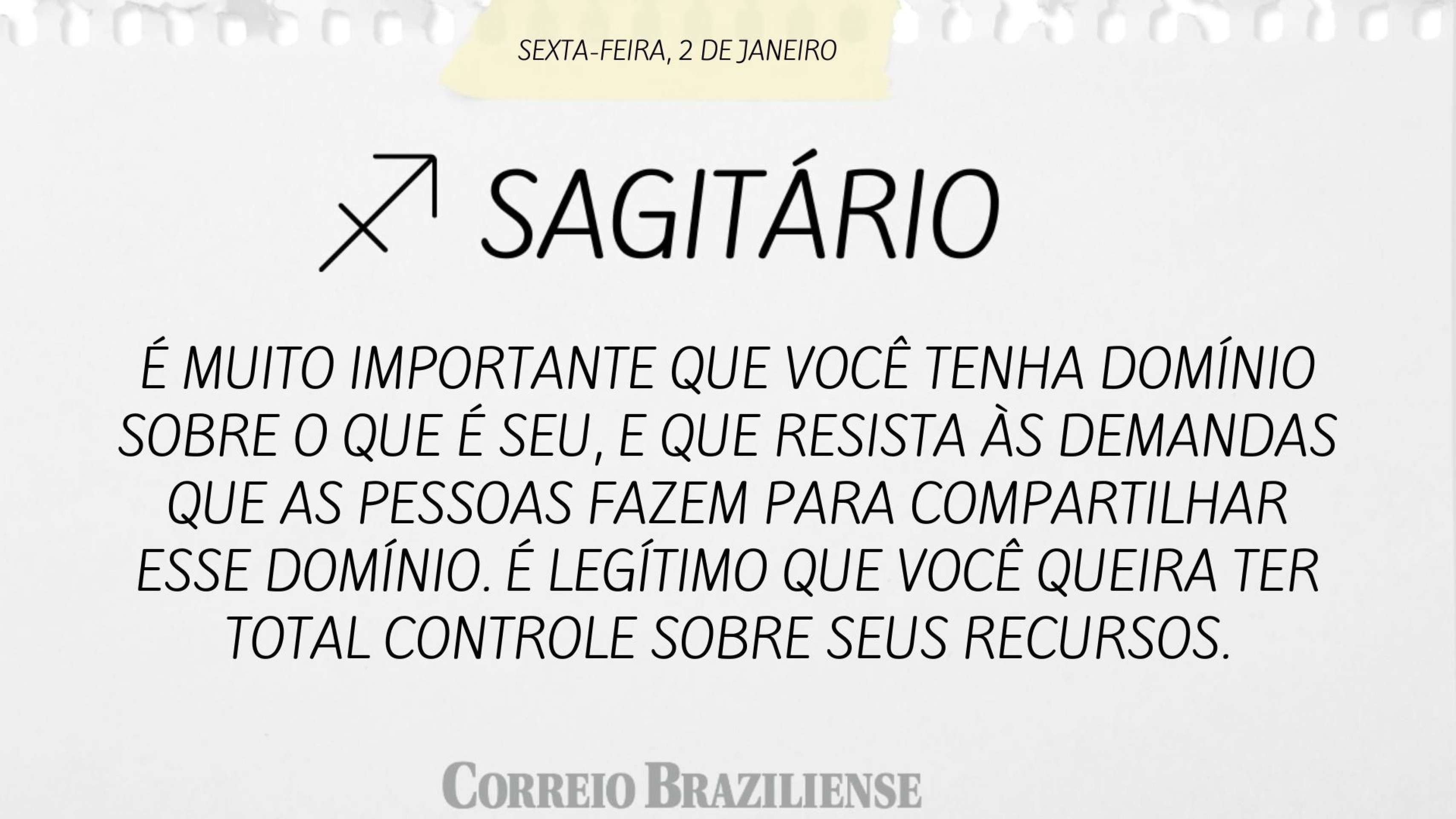 Hor&oacute;spoco desta sexta (2/1)