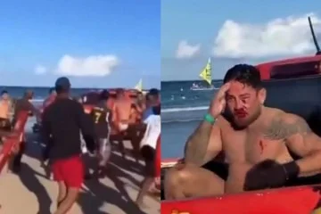 Johnny e Cleiton denunciaram a falta de policiamento no local e alegaram que o Corpo de Bombeiros, que estava próximo à cena, demorou de agir -  (crédito: Reprodução/X)