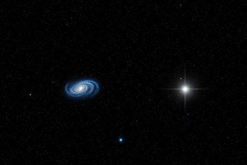 Concepção artística da GRB 250314A, com base no artigo científico -  (crédito: Whisk/Google IA)