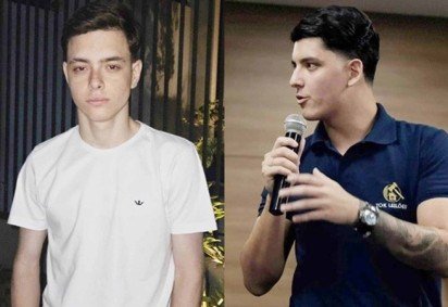 Gabriel Pedrozo, 17 anos, optou por fazer curso técnico de eletricista industrial  /  Gabriel Fagundes, 19 anos, escolheu seguir a carreira de empresário após o término da escola -  (crédito: Arquivo Pessoal)