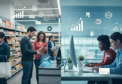 As vendas pela internet cresceram 10,2%, reforçando o papel do canal digital no varejo brasileiro. No varejo físico, o avanço foi mais moderado, de 1,8%, mas ainda positivo -  (crédito: Whisk/Google IA) -As vendas pela internet cresceram 10,2%, reforçando o papel do canal digital no varejo brasileiro. No varejo físico, o avanço foi mais moderado, de 1,8%, mas ainda positivo -  (crédito: Whisk/Google IA)