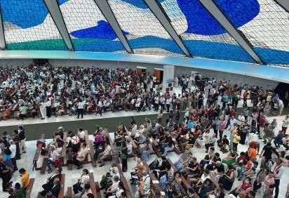 A Arquidiocese de Bras&iacute;lia encerrou as celebra&ccedil;&otilde;es do Ano Jubilar de 2025 com uma programa&ccedil;&atilde;o especial marcada por prociss&atilde;o e missa solene -  (crédito: Davi Cruz/CB) -A Arquidiocese de Bras&iacute;lia encerrou as celebra&ccedil;&otilde;es do Ano Jubilar de 2025 com uma programa&ccedil;&atilde;o especial marcada por prociss&atilde;o e missa solene -  (crédito: Davi Cruz/CB)
