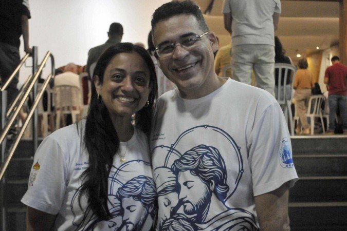 Eduardo e Rose Isidro foram à basílica agradecer por bênçãos