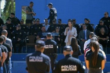 29/12/2025 - Ed Alves/CB/DA Press. Cidades. Inicio de Formação de 1.245 novos Policiais Militares do DF. Na foto, Governadora em Exercicio Celina Leão. - (crédito: Ed Alves CB/DA Press) 29/12/2025 - Ed Alves/CB/DA Press. Cidades. Inicio de Formação de 1.245 novos Policiais Militares do DF. Na foto, Governadora em Exercicio Celina Leão. - (crédito: Ed Alves CB/DA Press)