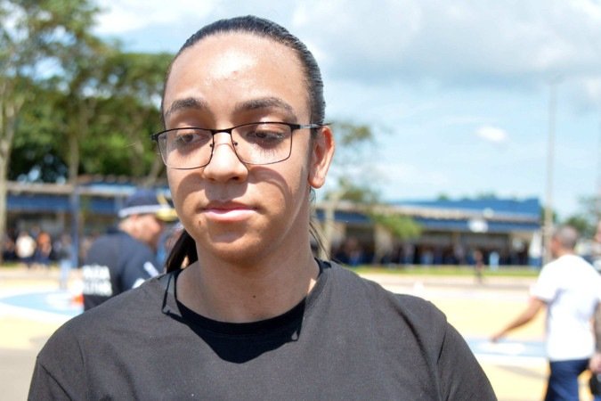  29/12/2025 - Ed Alves/CB/DA Press. Cidades. Inicio de Formação de 1.245 novos Policiais Militares do DF. Na foto, Suelen Dionisio. 