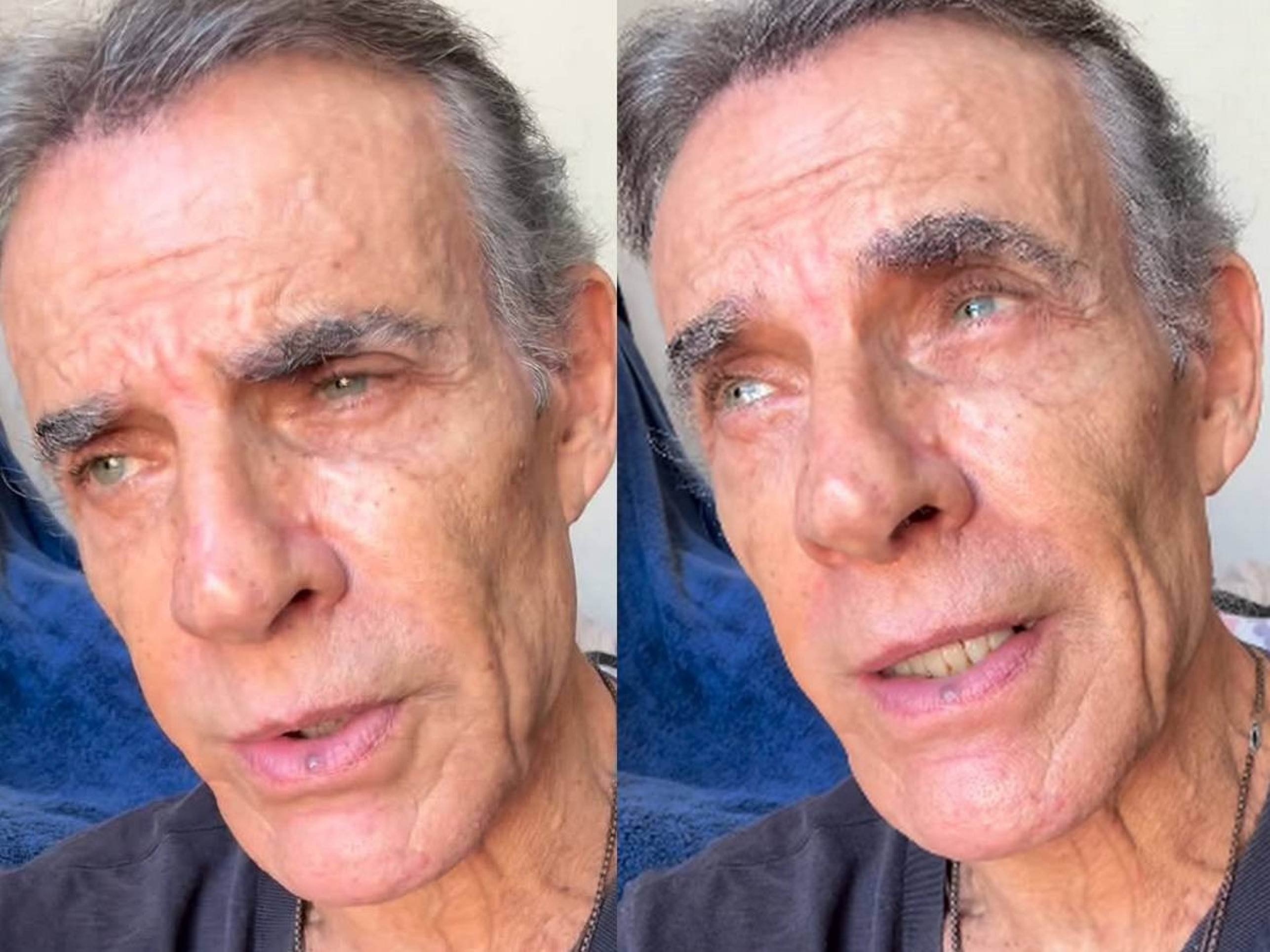 Após despejo e assalto, Mário Gomes pede ajuda: 'Está faltando para comer' -  (crédito: Observatorio dos Famosos)