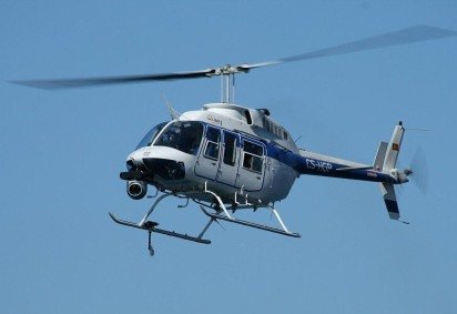 O helicóptero precisou fazer um pouso de emergência no Grupamento Aeromóvel de Niterói -  (crédito: flickr Contando Estrelas)