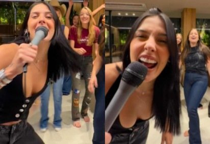 Ana Castela supera Zé Felipe e cai na noitada com amigas e karaokê -  (crédito: Reprodução/Instagram) -Ana Castela supera Zé Felipe e cai na noitada com amigas e karaokê -  (crédito: Reprodução/Instagram)
