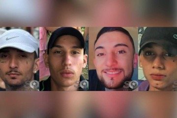 Da esquerda para direita: Bruno Maximo da Silva, Guilherme Macedo de Almeida, Daniel Luiz da Silveira e Pedro Henrique Prado de Oliveira, desaparecidos em SC - (crédito: Reprodução/PCSC) Da esquerda para direita: Bruno Maximo da Silva, Guilherme Macedo de Almeida, Daniel Luiz da Silveira e Pedro Henrique Prado de Oliveira, desaparecidos em SC - (crédito: Reprodução/PCSC)