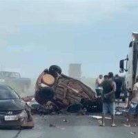 Sinistro de tr&acirc;nsito vitimou cindo pessoas da mesma fam&iacute;lia -  (crédito: Imagens cedidas ao Correio)