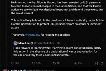 Mike Lee sinaliza fim das opera&ccedil;&otilde;es na Venezuela