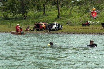 Corpo foi encontrado na manhã deste sábado - (crédito: Divulgação/CBMDF) Corpo foi encontrado na manhã deste sábado - (crédito: Divulgação/CBMDF)