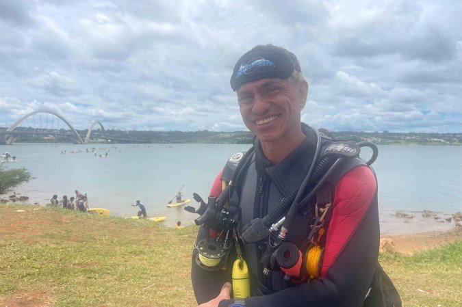 Wellington frequenta o Lago Paranoá há 15 anos