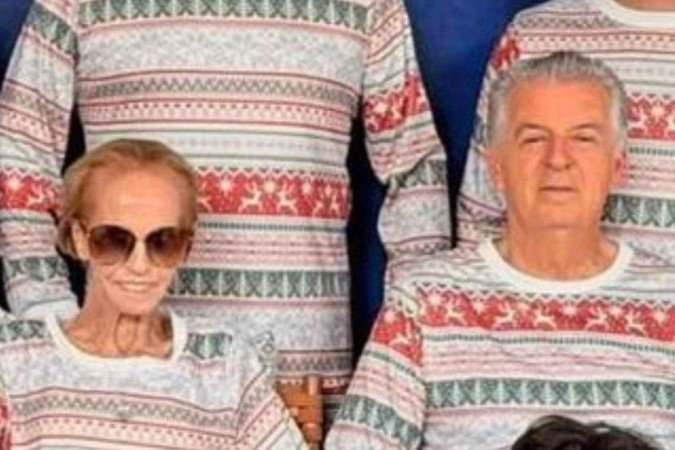 Sheila ao lado do marido Walfrido no natal de 2025 - (crédito: Reprodução/Instagram) Sheila ao lado do marido Walfrido no natal de 2025 - (crédito: Reprodução/Instagram)