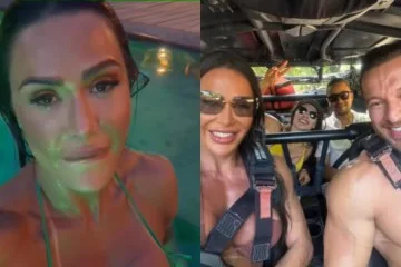 Gracyanne é flagrada aos beijos com empresário aventureiro em clique sensual -  (crédito: Reprodução/Instagram)