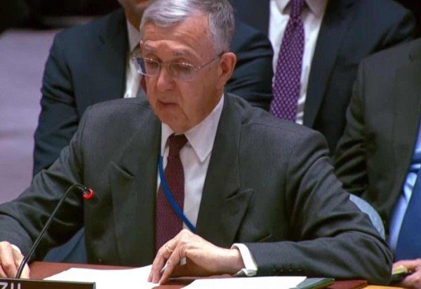 Representando o país no Conselho, o embaixador Sérgio Danese afirmou que o Brasil não aceita a lógica de que objetivos políticos ou de segurança possam justificar o uso de meios considerados desproporcionais -  (crédito: Reprodução ONU)