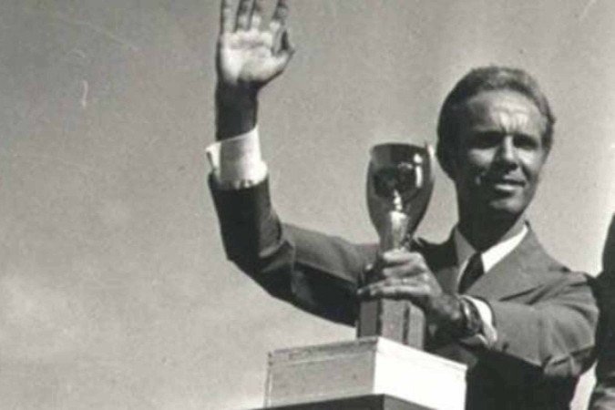 Lenda do futebol brasileiro, Zagallo faleceu no Rio de Janeiro, aos 92 anos -  (crédito: Foto: Arquivo Nacional / Fundo Correio da Manhã)