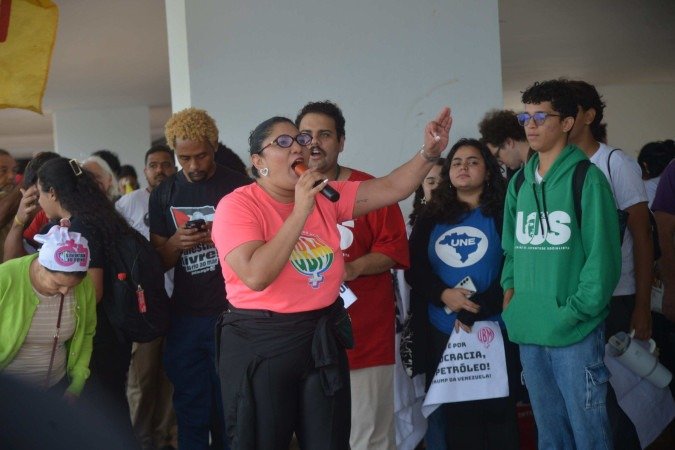  Manifestação contra a prisão de Nicolas Maduro