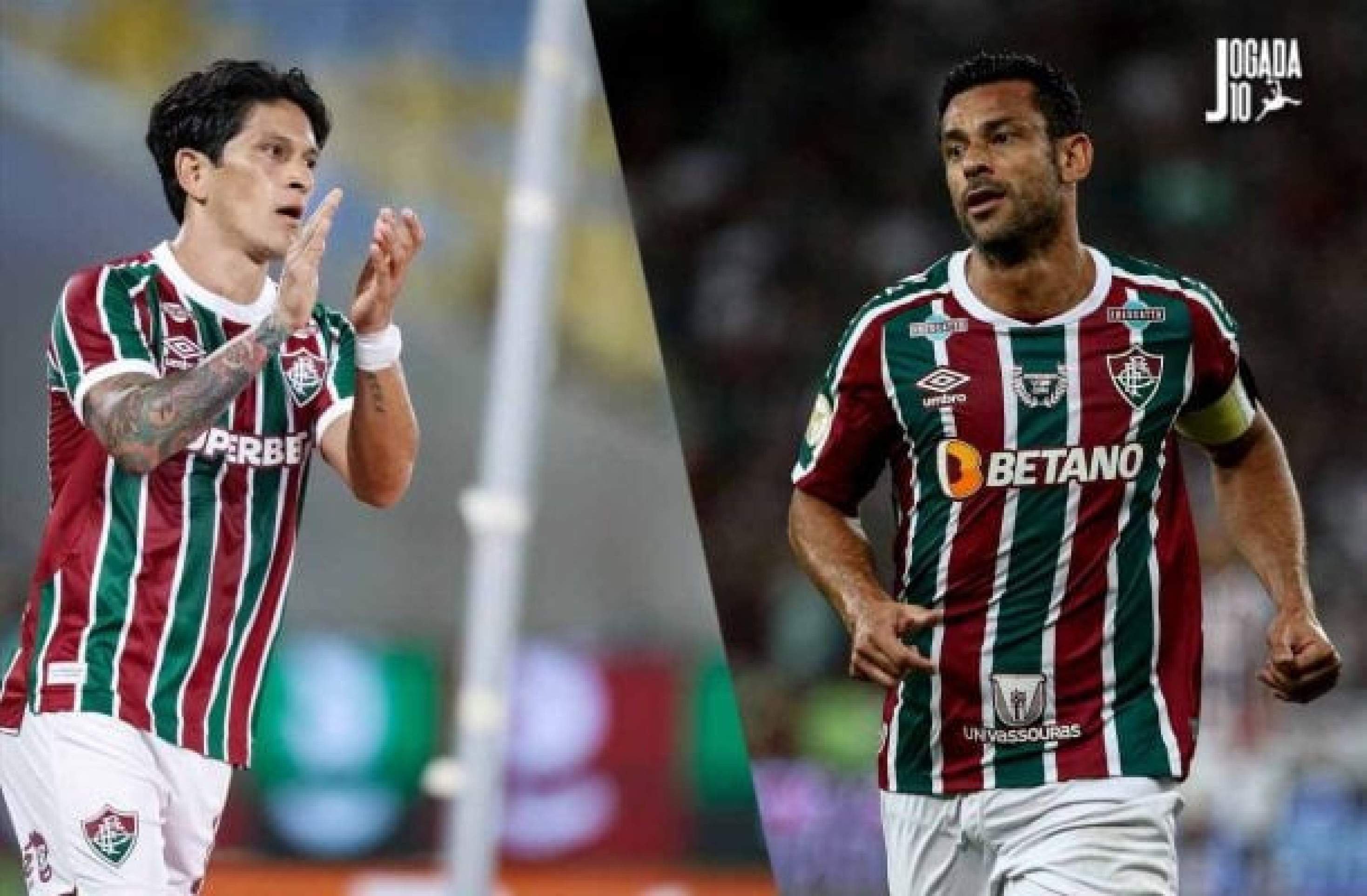 Germán Cano e Fred são os grandes artilheiros do Tricolor neste século -  (crédito: Foto: Lucas Merçon/Fluminense)