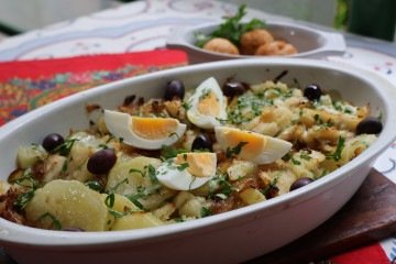 Bacalhau à Gomes de Sá do Sagres restaurante - (crédito: Bruna Gaston CB/DA Press) Bacalhau à Gomes de Sá do Sagres restaurante - (crédito: Bruna Gaston CB/DA Press)