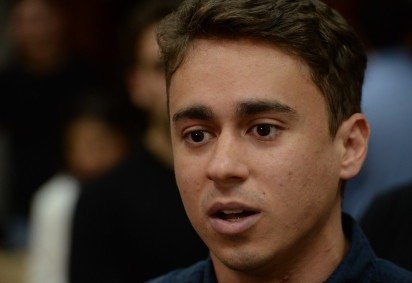 Nikolas Ferreira (PL-MG) durante coletiva de imprensa em Belo Horizonte
 -  (crédito: Túlio Santos/EM/D.A.Press) -Nikolas Ferreira (PL-MG) durante coletiva de imprensa em Belo Horizonte
 -  (crédito: Túlio Santos/EM/D.A.Press)